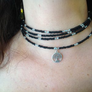 Κολιέ Χειροποίητο Choker πολλαπλων σειρων