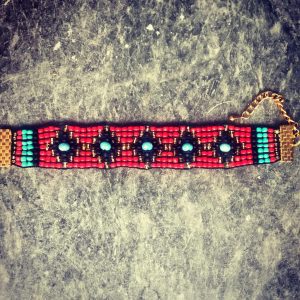 Βραχιόλι Χειροποίητο Αργαλιού με Seed Beads