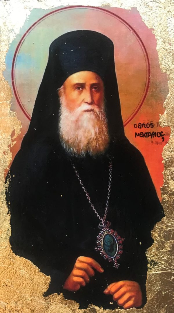 Εικονογράφηση του Αγίου Νεκταρίου Αίγινης