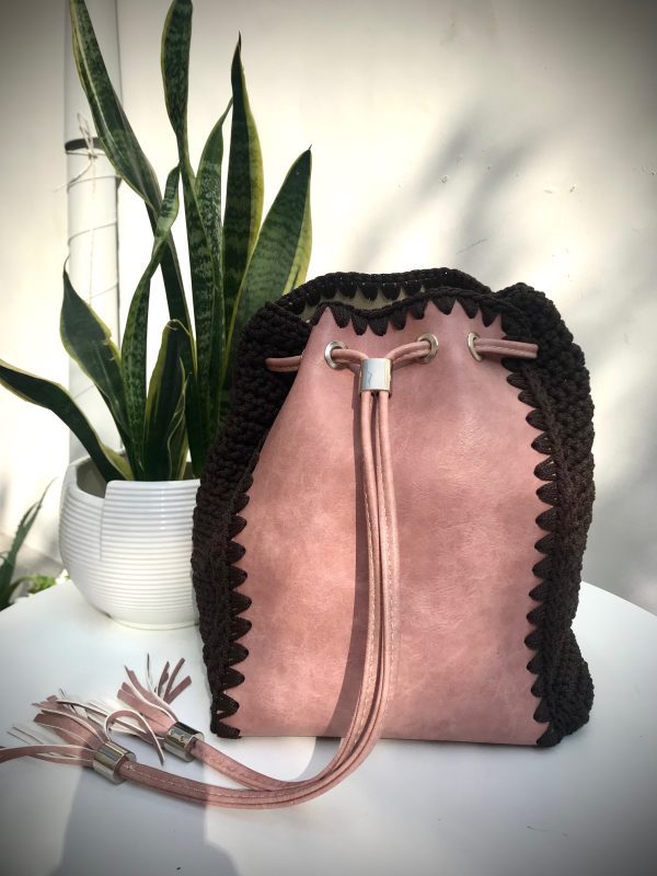 Gely's Χειροποίητη Πλεκτή Τσάντα Backpack και Ωμου