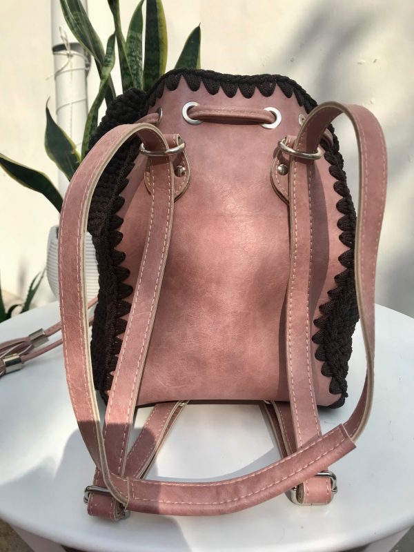 Gely's Χειροποίητη Πλεκτή Τσάντα Backpack και Ωμου - Image 2