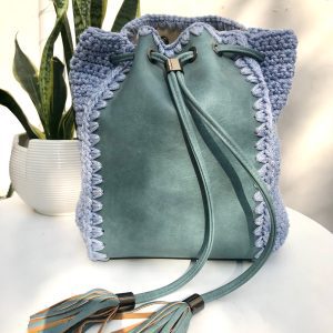 Gely's Χειροποίητη Πλεκτή Τσάντα Backpack και Ωμου