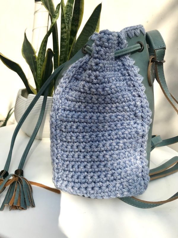 Gely's Χειροποίητη Πλεκτή Τσάντα Backpack και Ωμου - Image 2