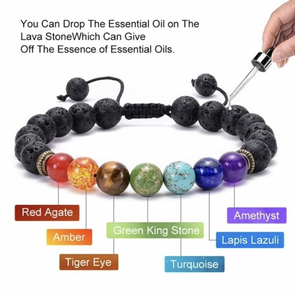 Βραχιόλι Ισορροπίας 7 Τσάκρα - 7 Tsakra Healing Bracelet - Image 2
