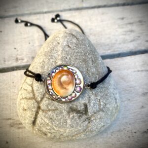 Βραχιόλι με το Ματάκι της Παναγίας με Στρασάκια