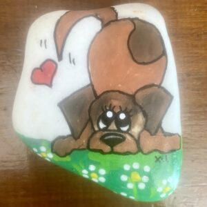 Stone Art - Ζωγραφικη σε Βοτσαλο - All you need is Love and a Dog! ΙΙ