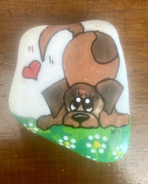 Stone Art - Ζωγραφικη σε Βοτσαλο - All you need is Love and a Dog! ΙΙ